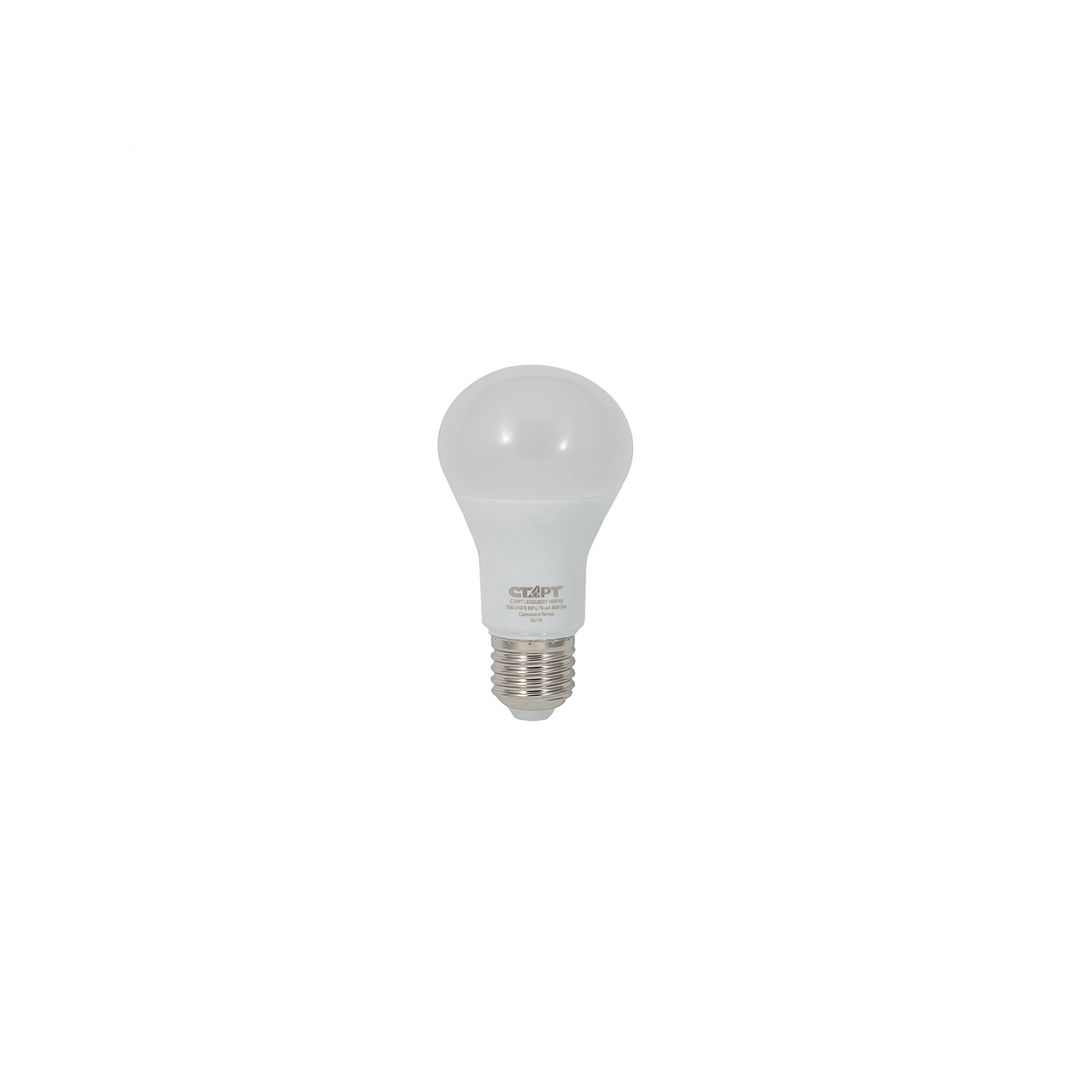 ЛАМПА СВЕТОДИОД. Е27 СТАРТ LEDGLSE27 10W 3000К теплый свет17291- купить в АПлайн