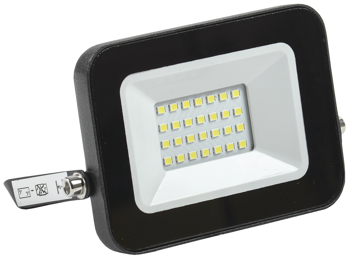 Прожектор светодиодный 20Вт 6500К IP65 черный IEK СДО 06-20 LPD0601-20-65-К02 /718/LPD0601-20-65-К02- купить в АПлайн