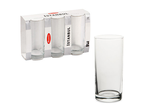 Набор стаканов стекл. ISTANBUL 3шт 290мл /42402B/