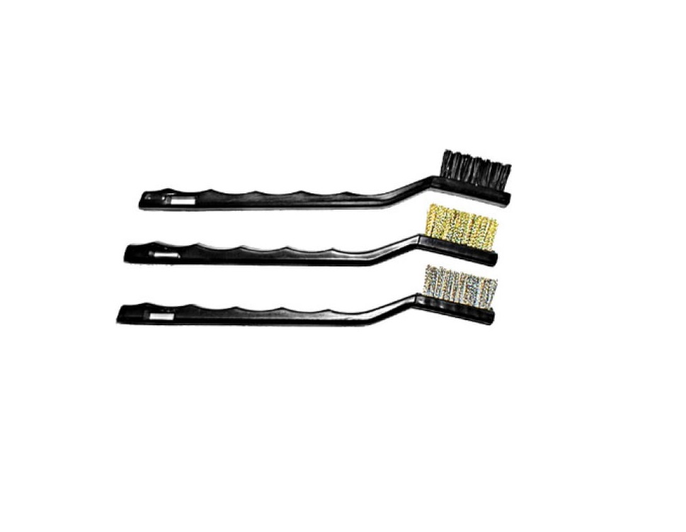 Набор корщеток 175мм 3шт (сталь,нейлон, латунь) KУРС 38452