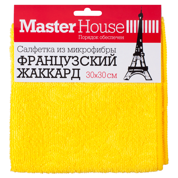 Салфетка для уборки ФРАНЦУЗСКИЙ ЖАККАРД 30х30см из микрофибры 60162  - 60162 563257 - купить в АПлайн