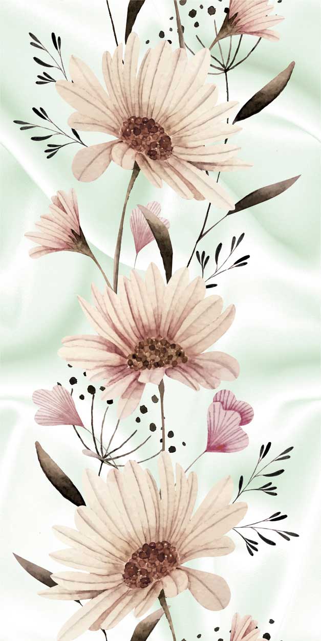 Панель ПВХ Нежность зеленая узор 0,25х2,7м 507