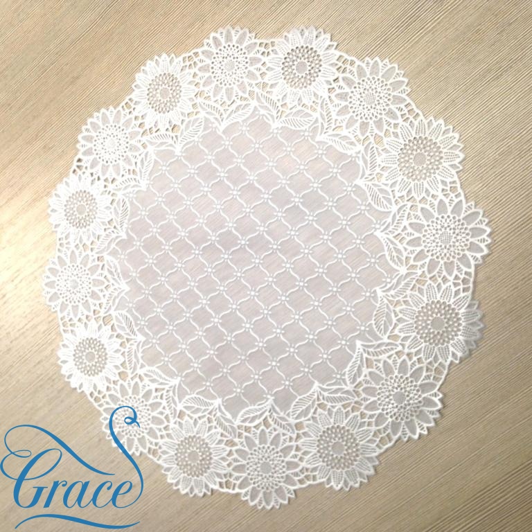 Салфетка ажурная ЛЭЙС 30х30см в ассорт.