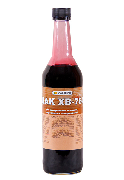 Лак ХВ-784 ЛАКРА красное дерево 0,5л