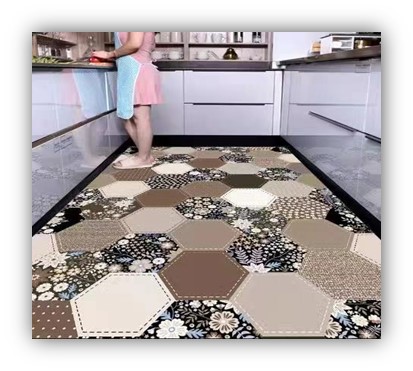 Дорожка из нетканного ПЭ 0,6х15м с 3D рисунком В141-54