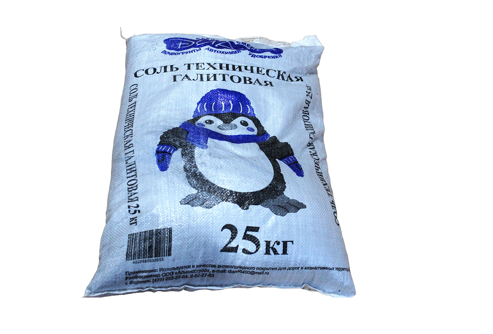 Соль техническая "Диана" галитовая 25кг
