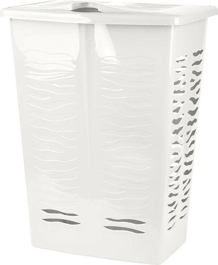 Корзина для белья пласт. Основа 42л 39,8х29,9х53,7см белое облако KL170711048KL170711048- купить в АПлайн