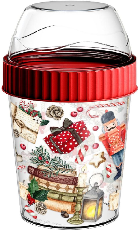 Контейнер для завтрака пласт.Игрушки 440мл красный 223137306/03