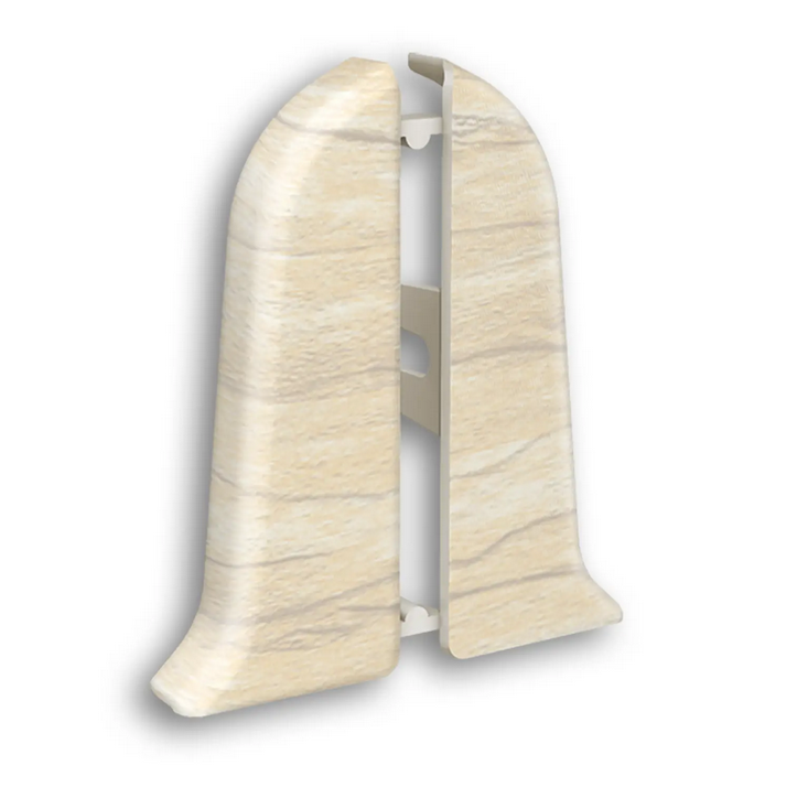 Торцевые (пара) для плинтуса "Идеал Классик" 55мм, 262 Клен вермонт