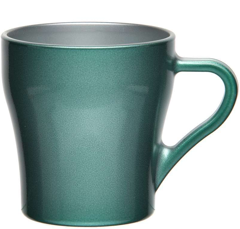 Кружка стекл. Металлик грин 260мл 55773SLBD2