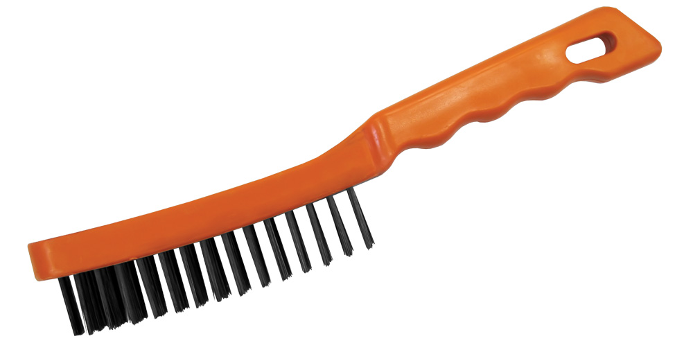 Щетка проволочная стальная с пластиковой ручкой 6рядов П084-006 Петрович
