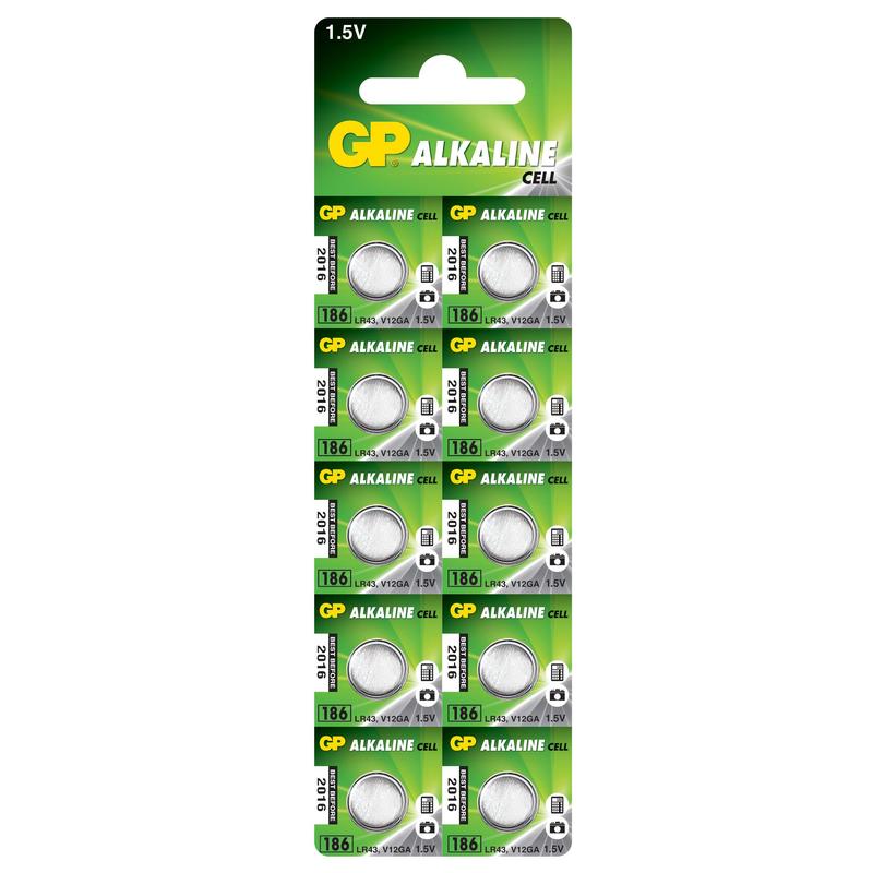 ЭЛЕМЕНТ ПИТАНИЯ "GP" ТАБЛЕТКА 186F-BC10  10ШТ /502/