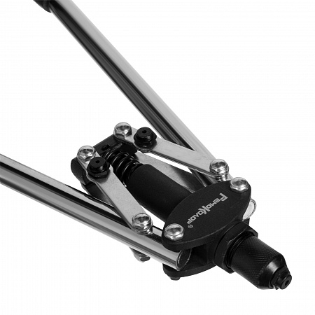 ЗАКЛЕПОЧНИК ДВУРУЧНЫЙ, ЛИТАЯ ГОЛОВКА, НАСАДКИ 3,2ММ, 4,0ММ, 4,8ММ, КЛЮЧ ДЛЯ НАСАДОК, 430ММ, (ШТ.)_