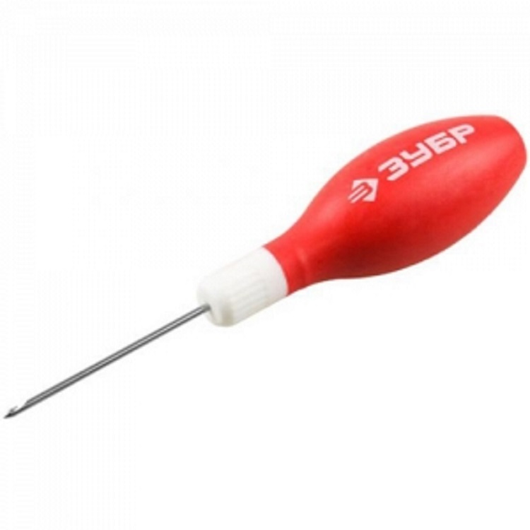 Шило зубр "Мастер" сапожное обрезиненная рукоятка L-60ММ D-2ММ