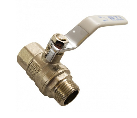 Кран шаровой STI латунь рычаг 1/2 (D15) вн/нар (г/ш) (Э)