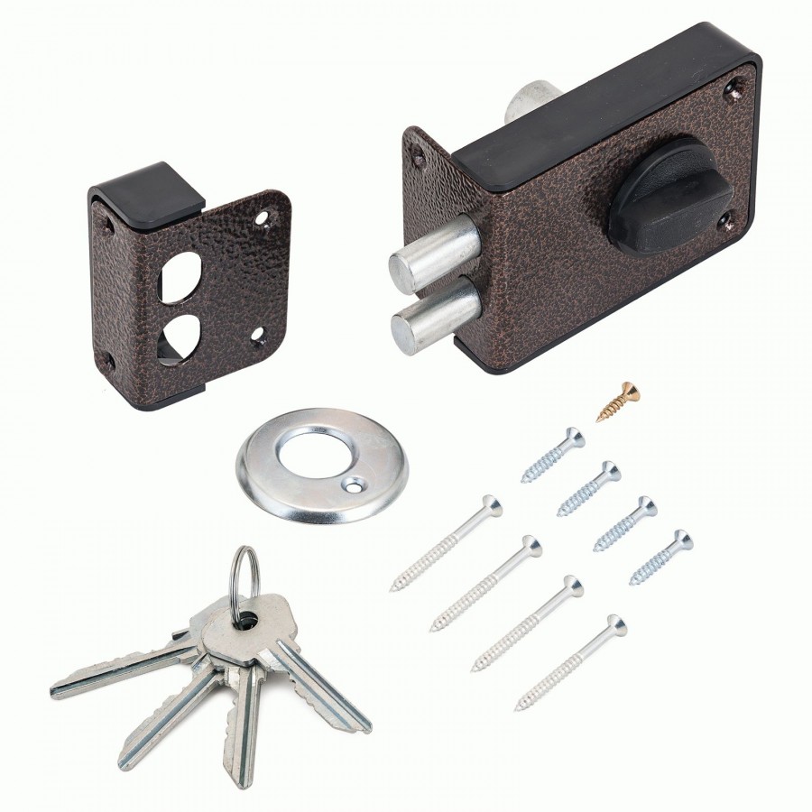 Замок накладной ЗЕНИТ ЗН1-3-1 медь - 4-106 - купить в АПлайн