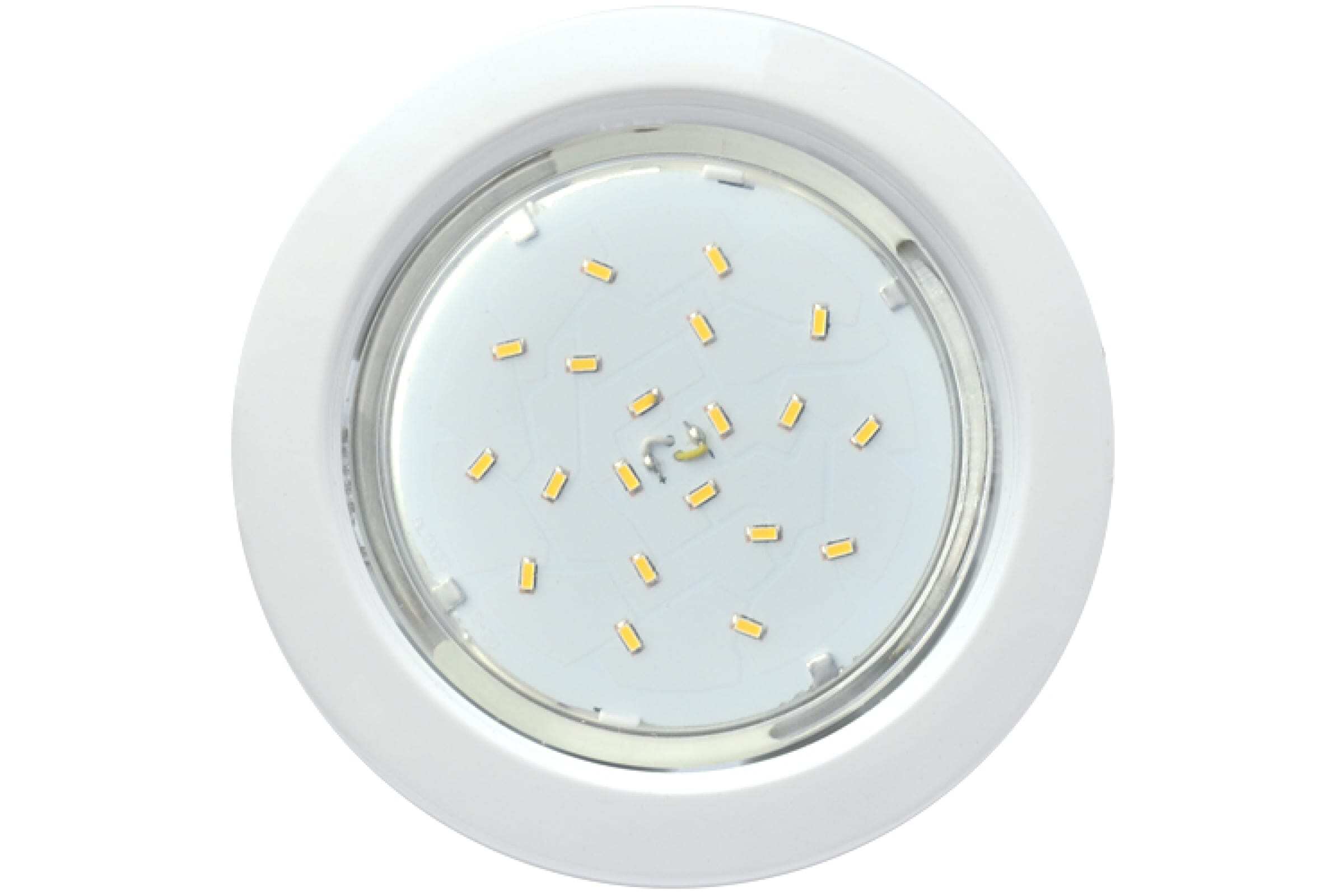 Светильник встр. GX53 "ECOLA" GX53 Н4 квадрат плоский,белый FW53N4ECB /981/