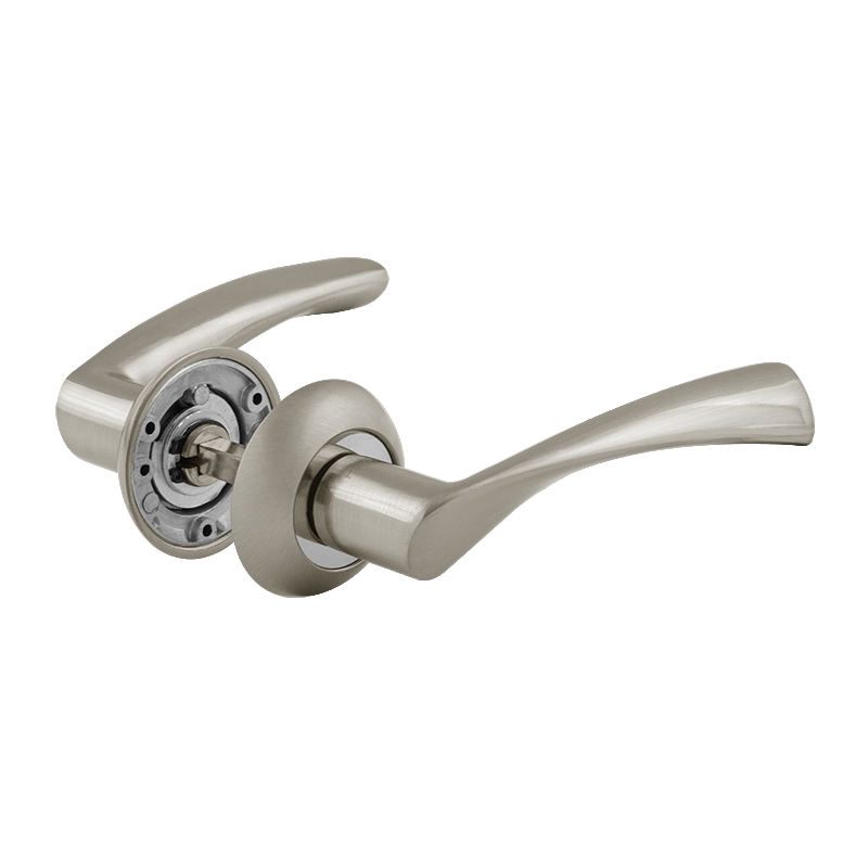 Ручка дверная на розетке НОРА-М AL 100А (круг) матовый никель