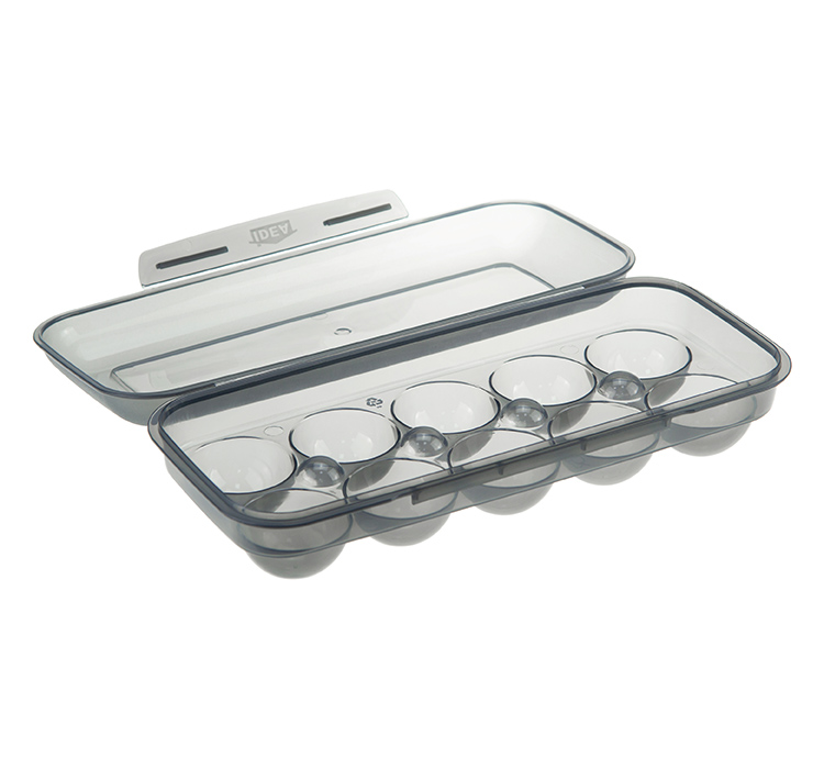 Контейнер для яиц пласт. IDEA черный прозрачный М1209