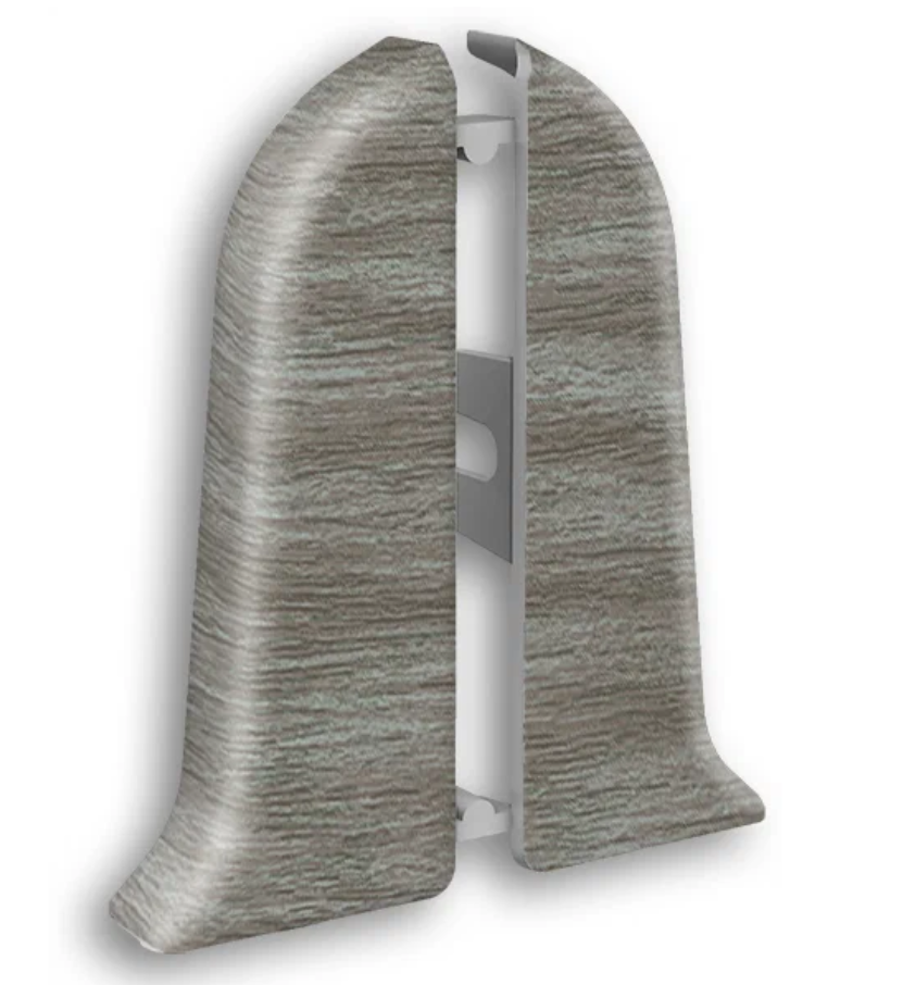 Торцевые (10 пар) для плинтуса "Идеал Классик" 55мм, 210 Дуб пепельный