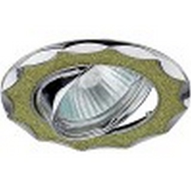 СВЕТИЛЬНИК "ЭРА" DK17  GD/SH YL MR1612V/220V 50W "ЗВЕЗДА СО СТЕКЛ. КРОШКОЙ" ЗОЛОТО/ЗОЛОТО /125/DK17  GD/SH YL- купить в АПлайн