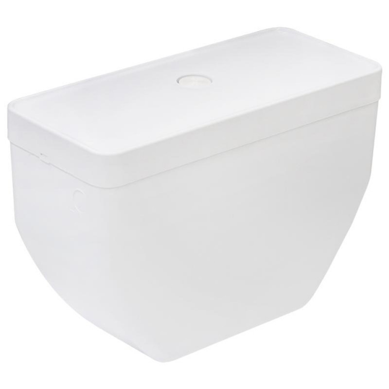 Бачок пластиковый ВЯТКА низкорасположенный боковая подводка с арматурой 