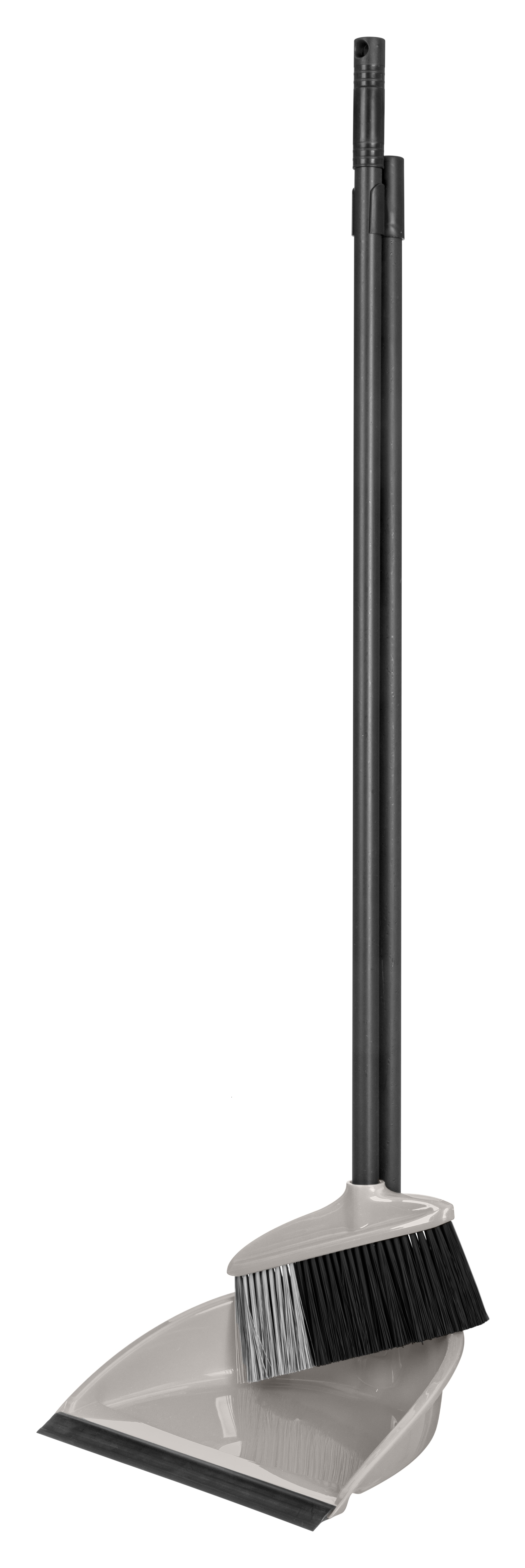 Набор для уборки пласт. Ленивка совок и щетка Rimo светло-серый 221241521/04