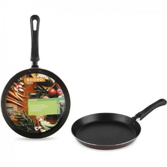 Блинница алюм. SCOVO EXPERT 250мм бордо /СЭ-040/СЭ-040- купить в АПлайн