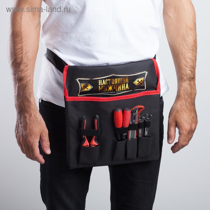 Набор инструментов "настоящий мужчина" в сумке,6 предметов