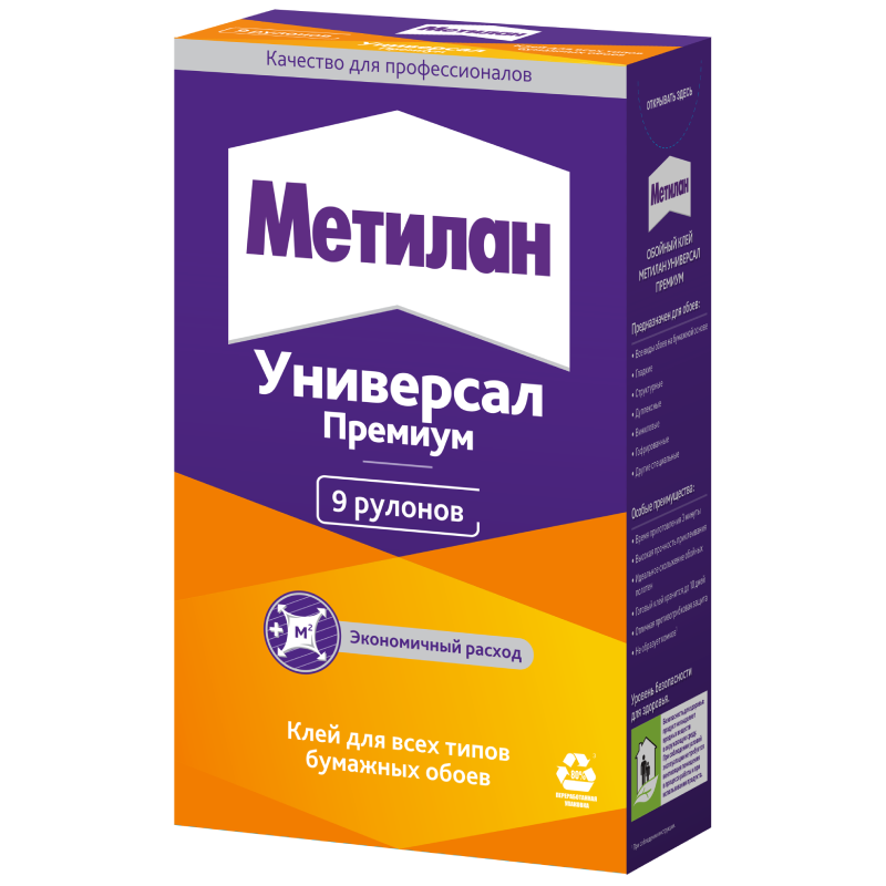 Клей обойный Метилан универсал премиум 250г 586526586526- купить в АПлайн