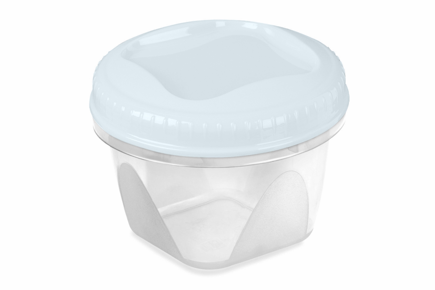 Банка для продуктов пласт. Тондо с завин. крышкой 1,5 светло-голубая С288СГЛ