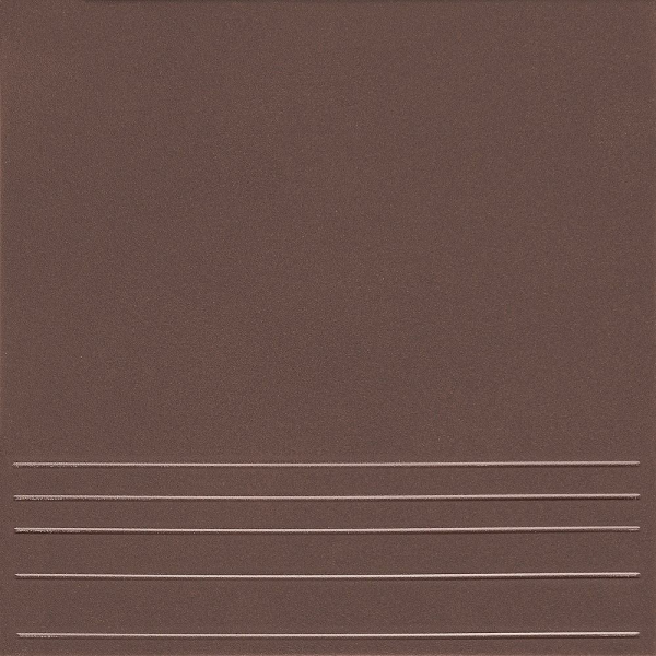 Ступень плитка клинкерная Амстердам 4 коричневый 29,8х29,8см