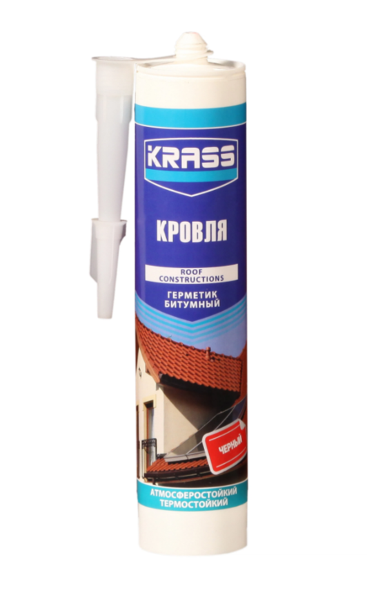 Герметик битумный KRASS для крыш и кровли черный 300мл***Лк-00008897- купить в АПлайн
