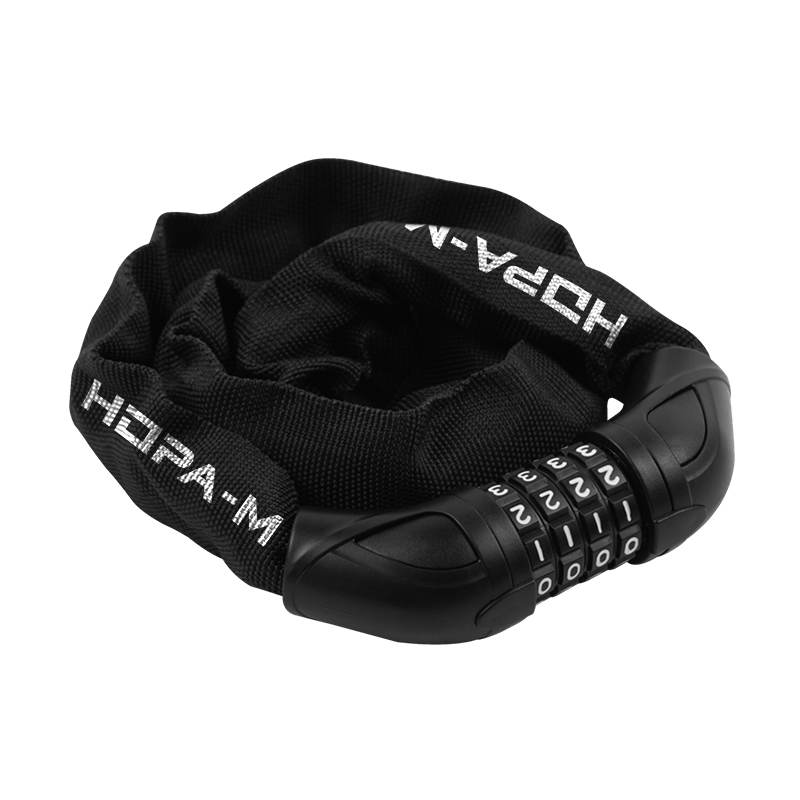 Замок велосипедный НОРА-М №40 цепь 9см кодовый черный - 20058 - купить в АПлайн