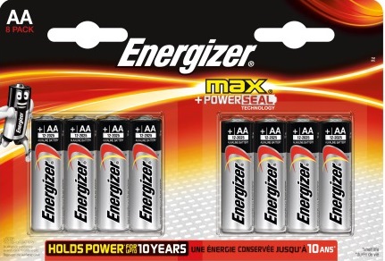 ЭЛЕМЕНТ ПИТАНИЯ АЛКАЛИН. ENERGIZER MAX LR6/316 BL8 8ШТ. (тип АА пальчиковые) /242/