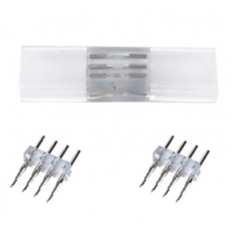 Коннектор Ecola 220v 16х8 4-конт для ленты IP68 RGB SCNM16ESB- купить в АПлайн