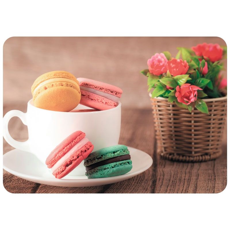 Салфетка пласт. Макаруны PPM-01-M 40х28см сервировочная 312340