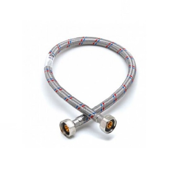 Подводка для воды 0,4 м в стальной оплетке вн/вн (г/г)