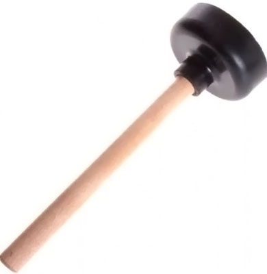 Вантуз сантехнический 130х140 мм большой с деревянной ручкой в сборе (5-0007) - 00001497 - купить в АПлайн