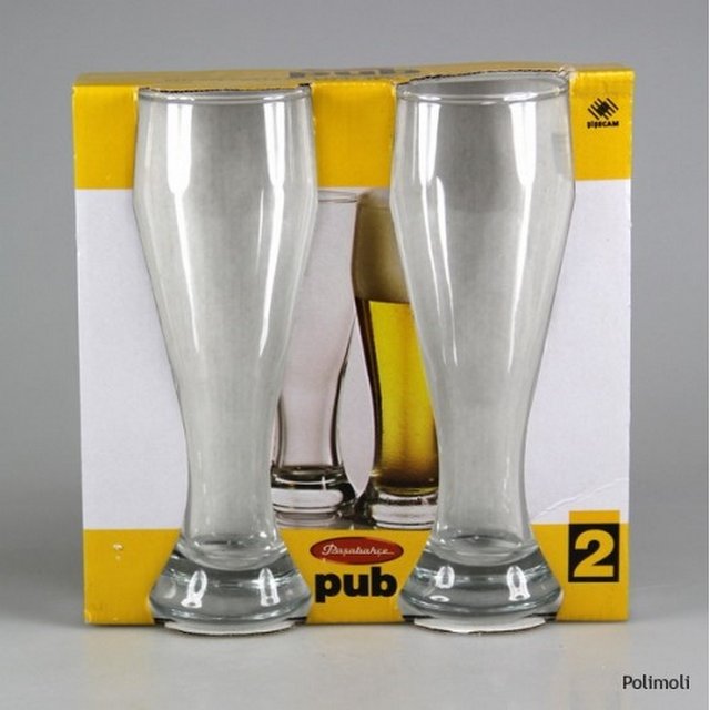 Набор стаканов стекл. ПАБ 2шт 415МЛ для пива /42116В