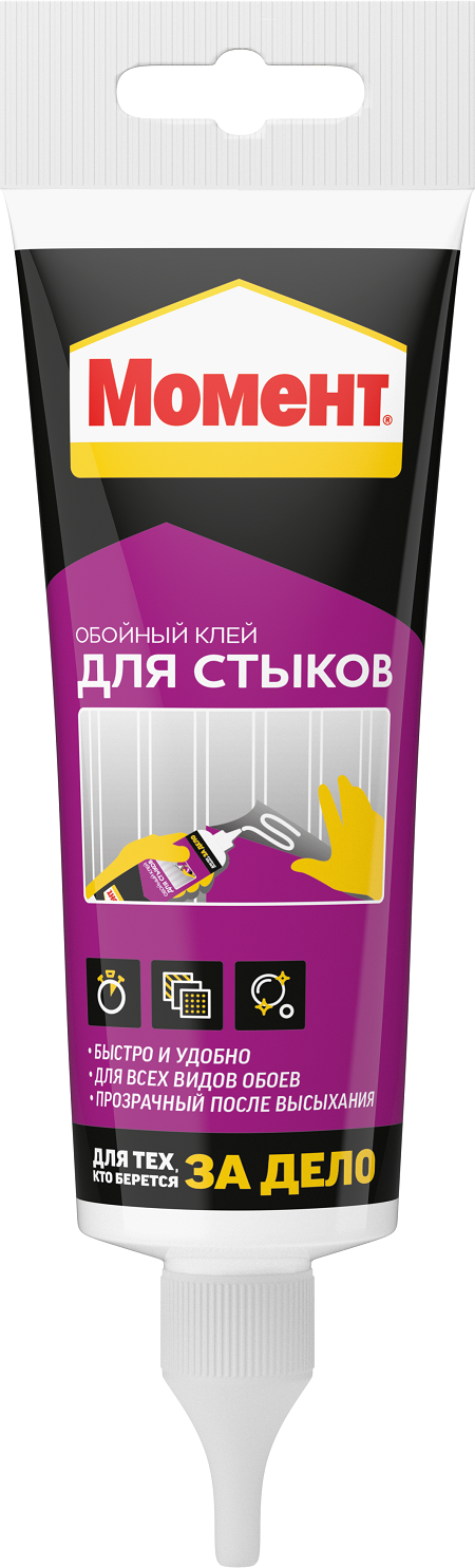 Клей обойный Момент для стыков обоев 120г 30401613040161- купить в АПлайн