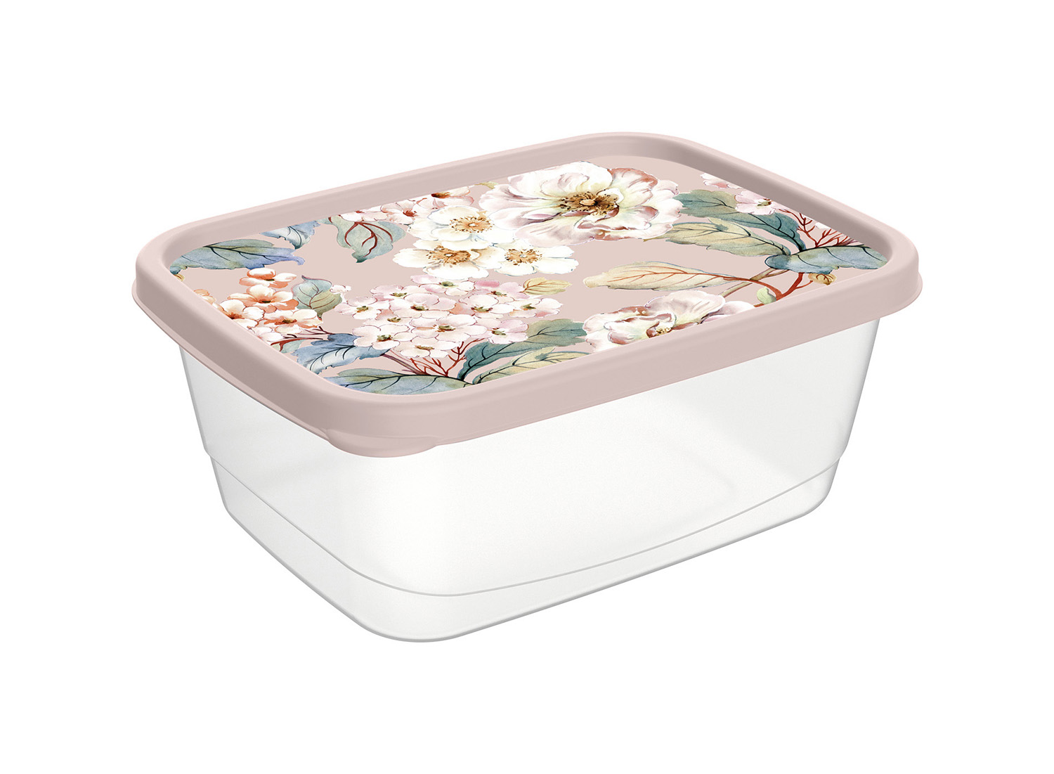 Контейнер пласт. IDILAND 0,85л с декором бежевый 221160627/06