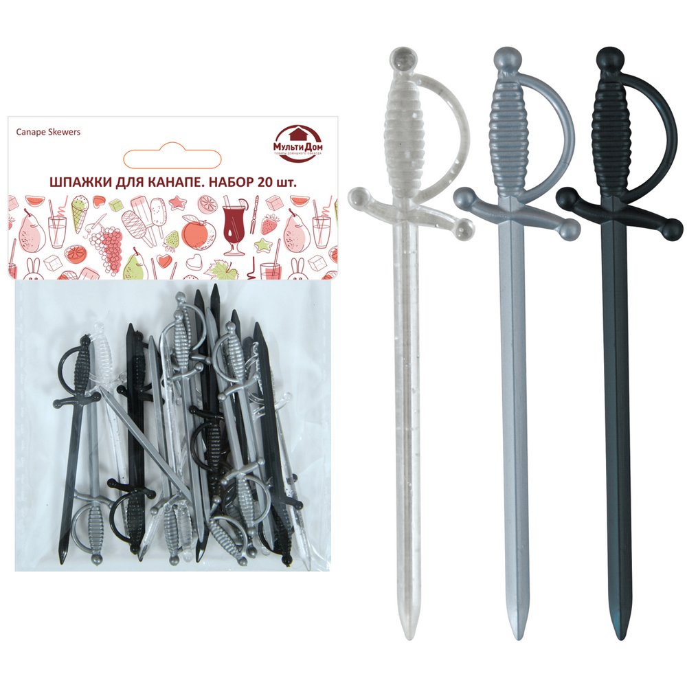 Шпажки для канапе Шпага Лофт 20шт 82мм МТ76-187