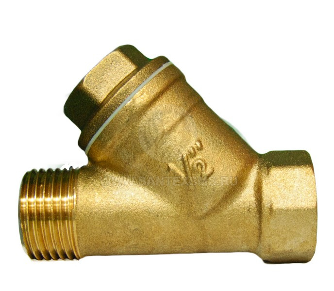 ФИЛЬТР ГРУБОЙ ОЧИСТКИ КОСОЙ 1/2 ВН./НАР. (D15) /1319/