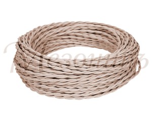 Провод витой РЕТРО ПуГВнг-LS 2х1,5 1м бежевый МЕЗОНИНЪ/GE70141-15/221