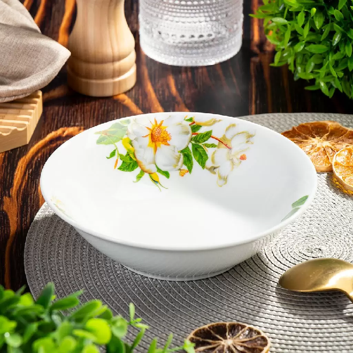 Салатник керам.круглый Daniks Шиповник 18х5см 0.6л 7435 307946