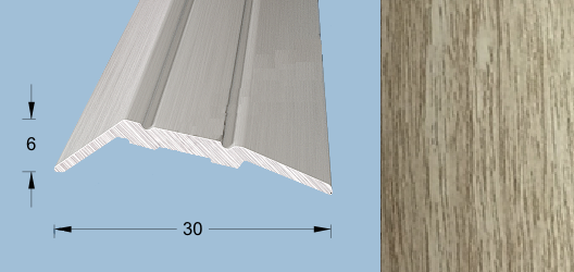 Порог-кант 0,9м 30х6мм П72.1, Дуб розовый