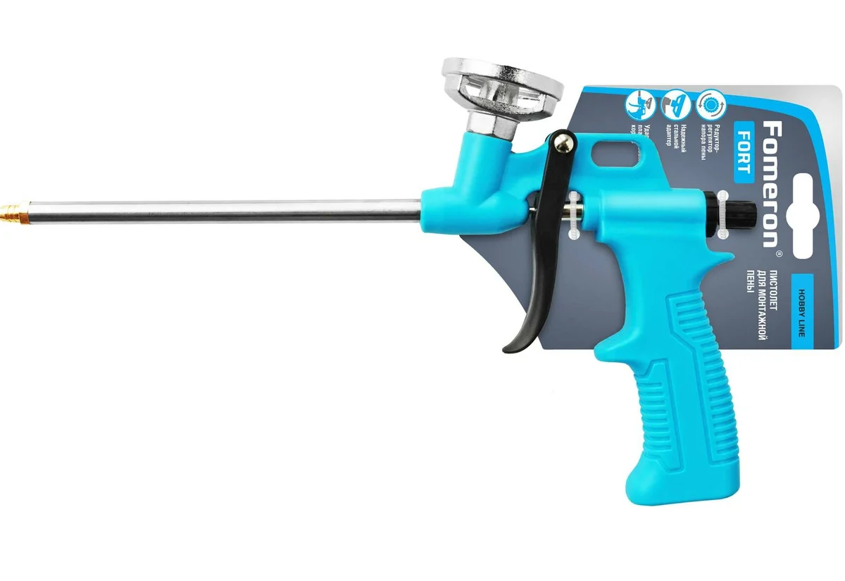 Пистолет для монтажной пены с металлическим адаптером Fomeron Fort 590223 - 590223 - купить в АПлайн