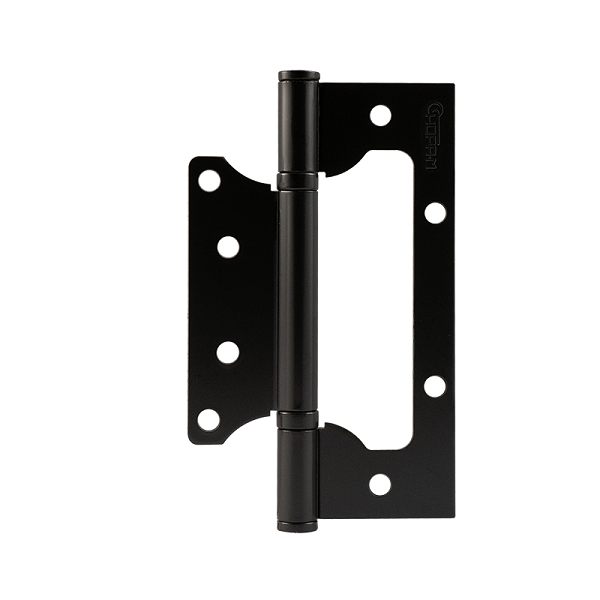 Петля накладная (бабочка) НОРА-М STD 800-5 125х75х2,5мм черный (2шт)