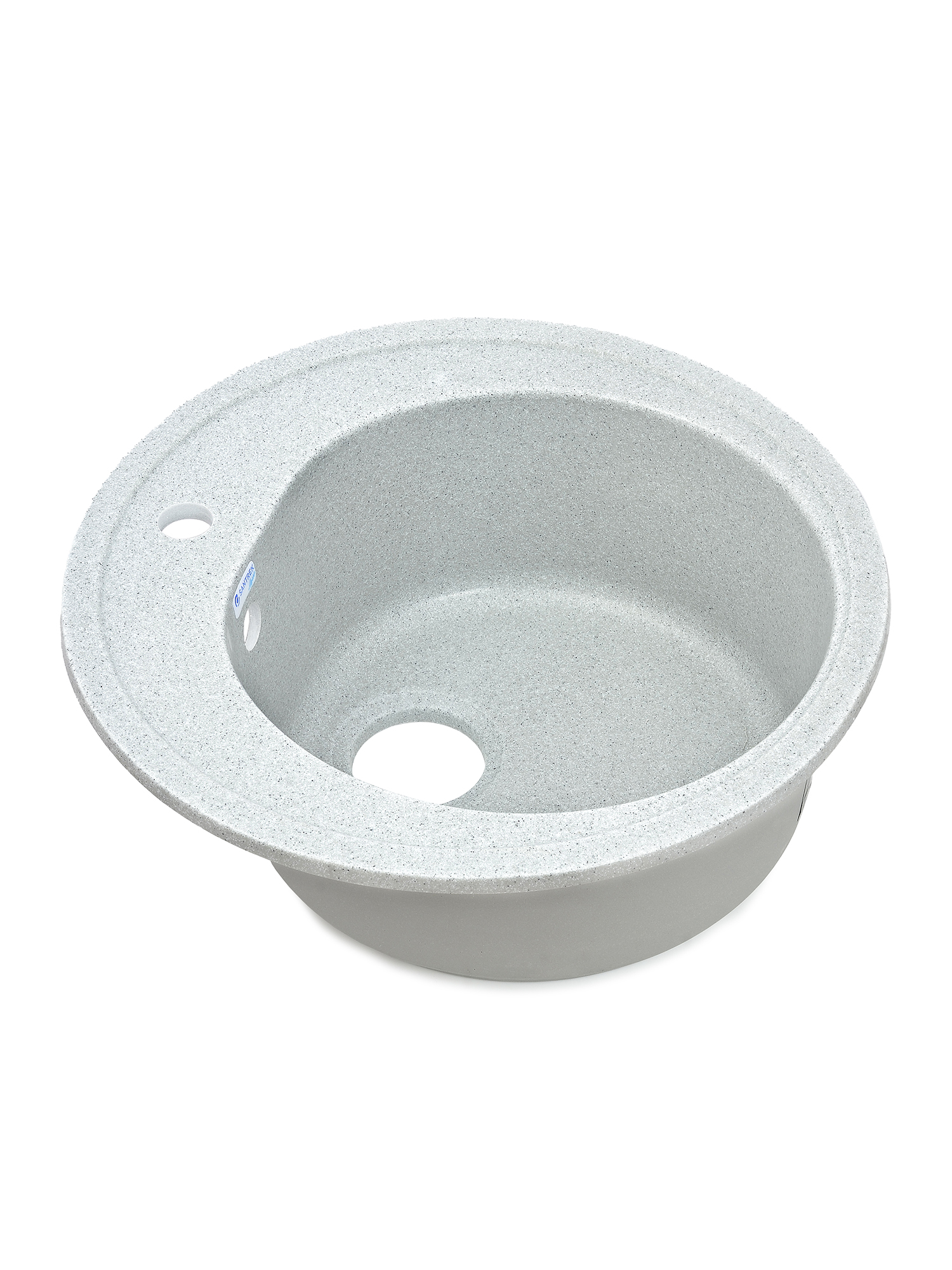 Мойка "SANTREK AQUA PRO ROUND SA-R510" D=510 мм, круглая серый-310 +сифон313558- купить в АПлайн